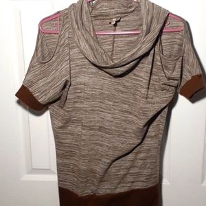 Grey and brown dress